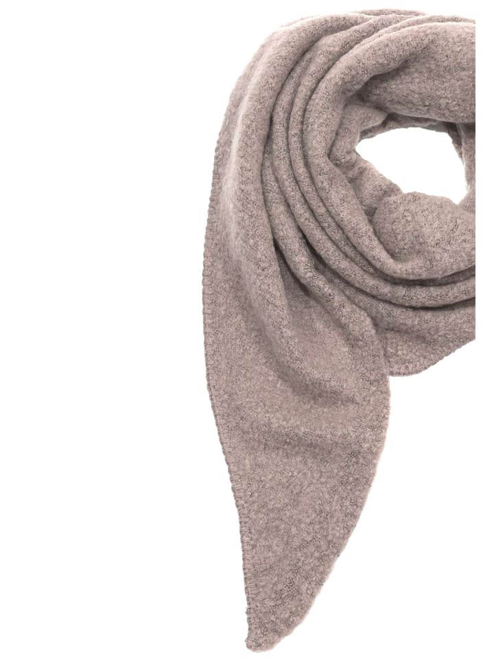 Faera Bouclé Dreieckstuch cozy Material in Grau-2 günstig kaufen onesize