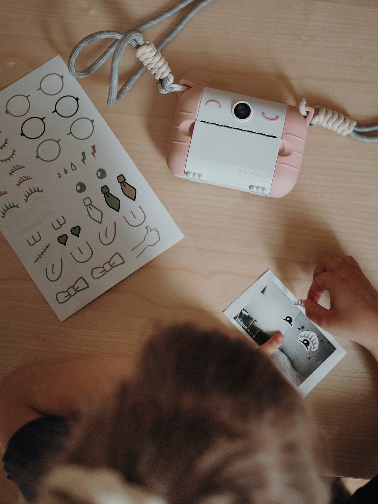 Kidywolf Kinder Sofortbild-Kamera KIDYPRINT KIDYWOLF - rosa