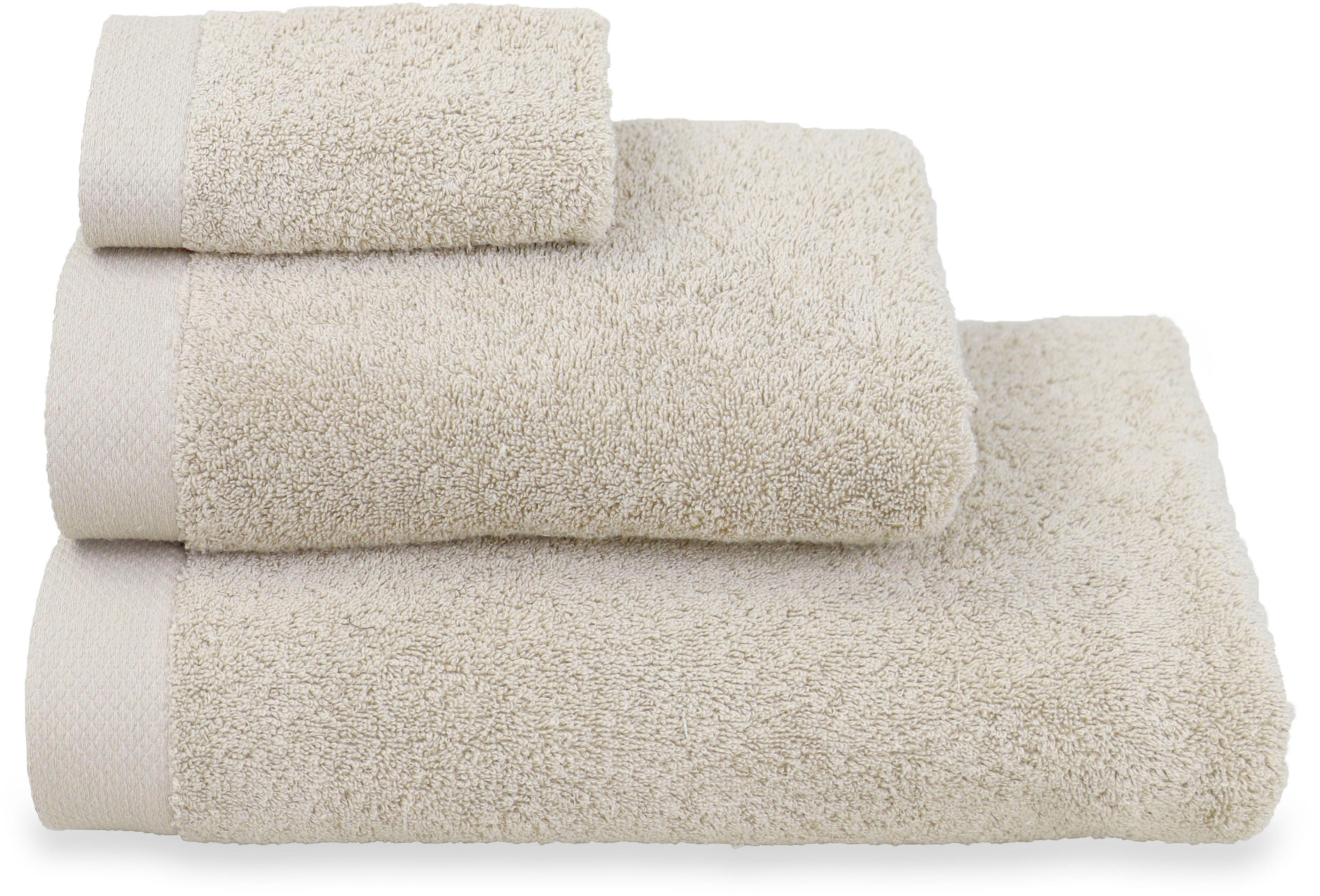 Leonique Handtuch Set Tailles flauschige Hotel-Qualität, Frottee, (3-tlg), Premium Handtuch, Duschtuch, Gästetuch aus Bio-Baumwolle 600gr/m²