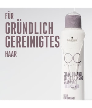 Schwarzkopf Professional BC Bonacure Clean Balance Deep Cleansing Shampoo Tocopherol Haarshampoo-250 ml