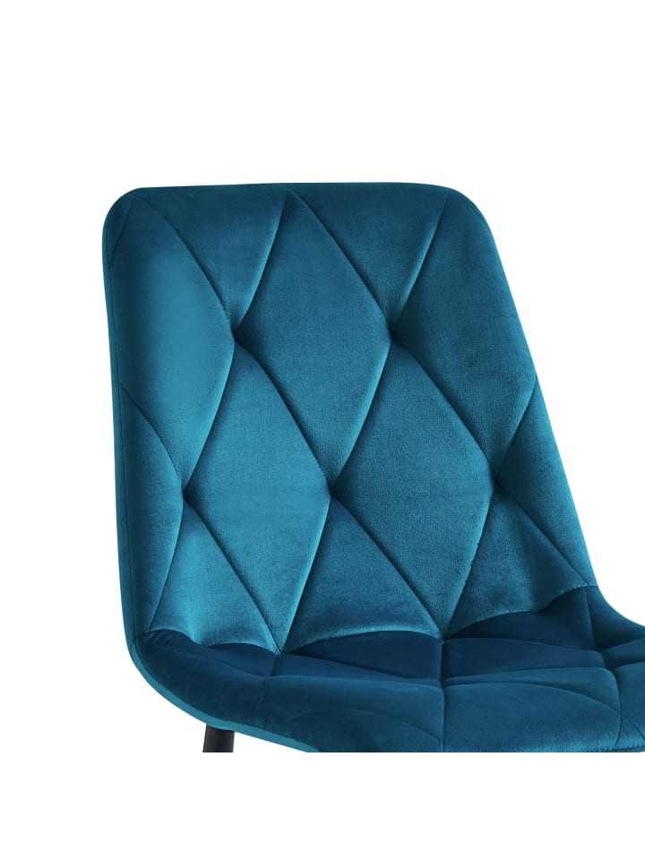 B&D Home Esszimmerstuhl VICKA in Petrol günstig kaufen 4 Stück