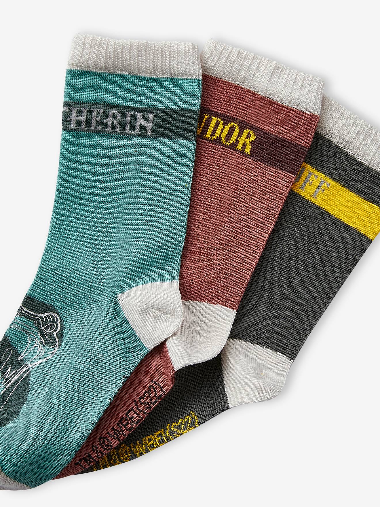 Lot de 3 paires de chaussettes Harry Potter® rouge fonce uni