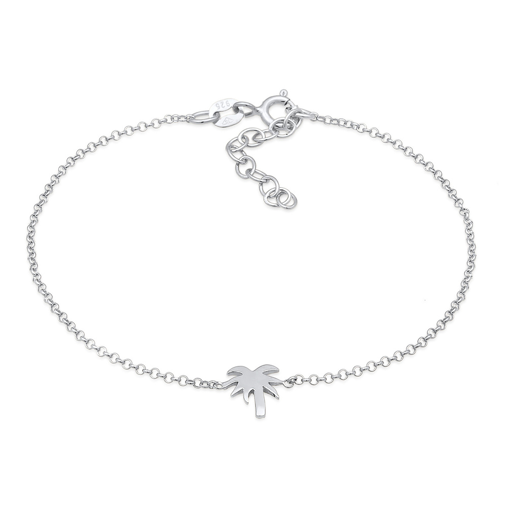 Elli Elli Bracelet Femmes pendentif palmier plage basique en argent sterling 925 Bracelet