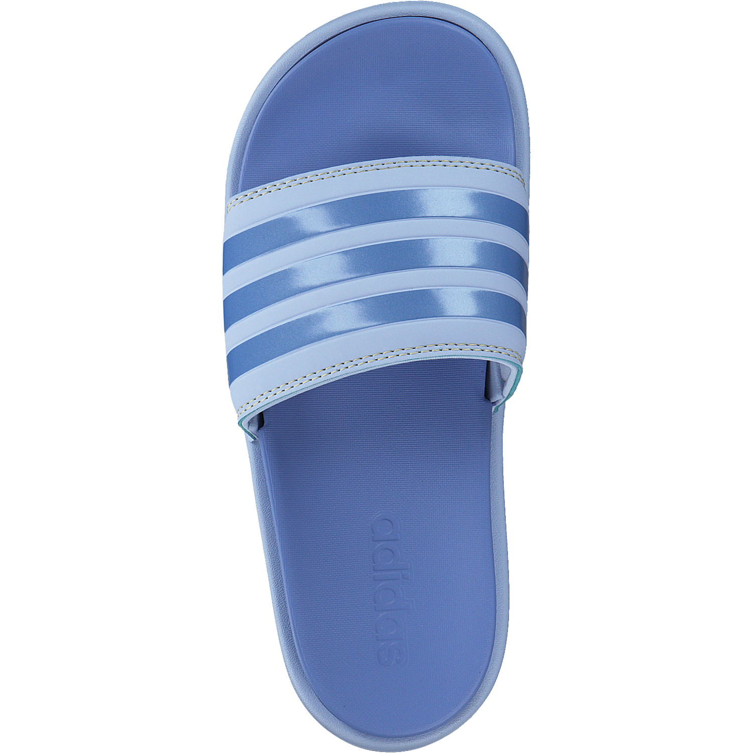 Adidas Adilette Platform, Badeschuhe, Damen, blue dawn/blue fusion met