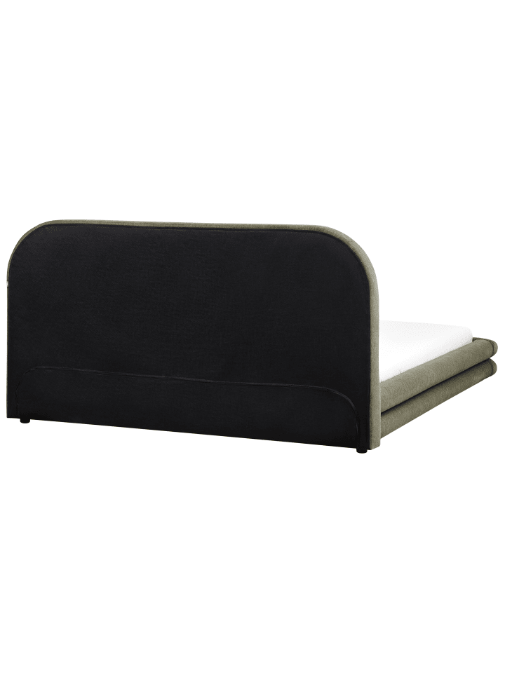 Beliani Doppelbett LAVARDENS in Grün/Schwarz - (W) 201 x (H) 107 x (L) 222 cm günstig kaufen onesize