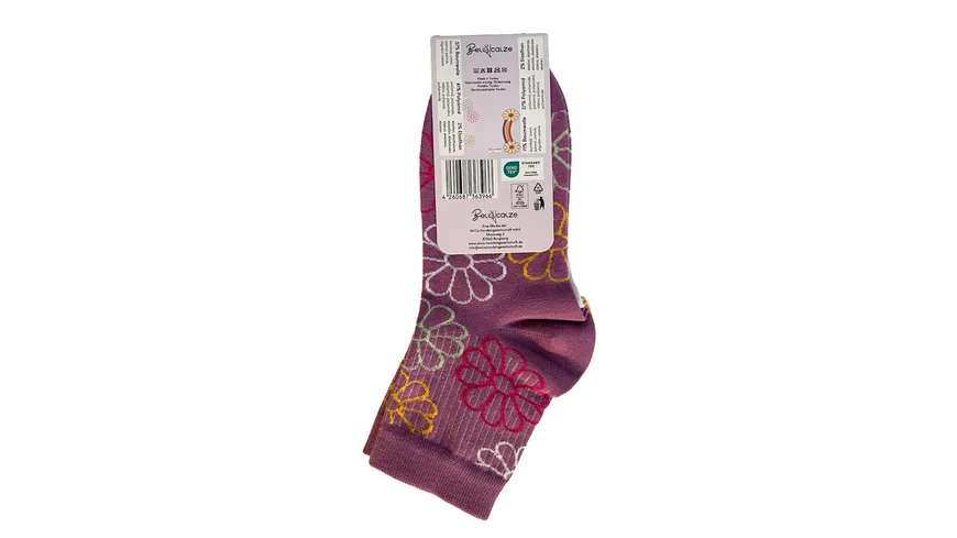 Damen Socken mit feiner Rippe 2er Pack creme, lila