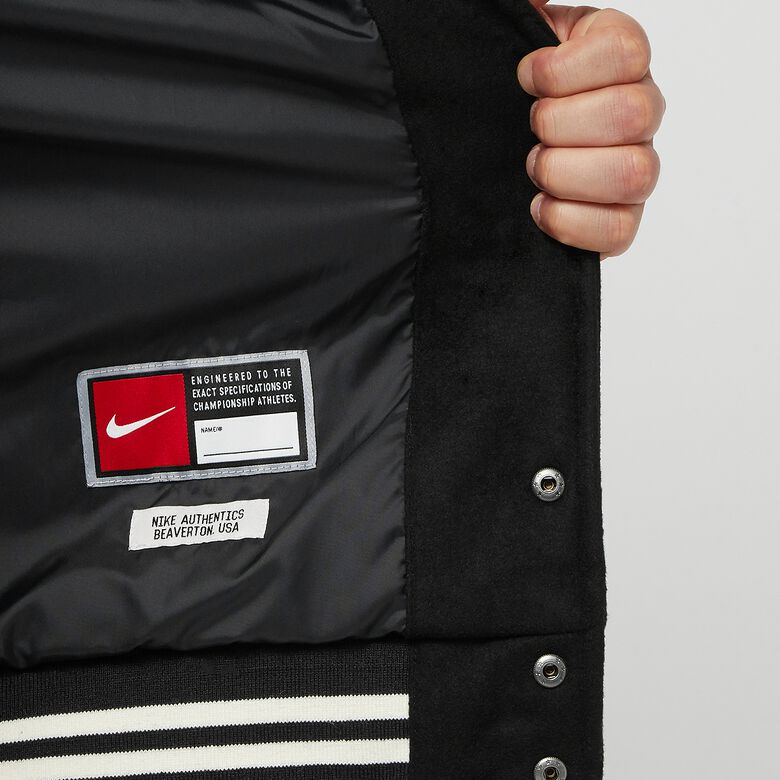 NIKE Authentics Varsity College Jacket black/white