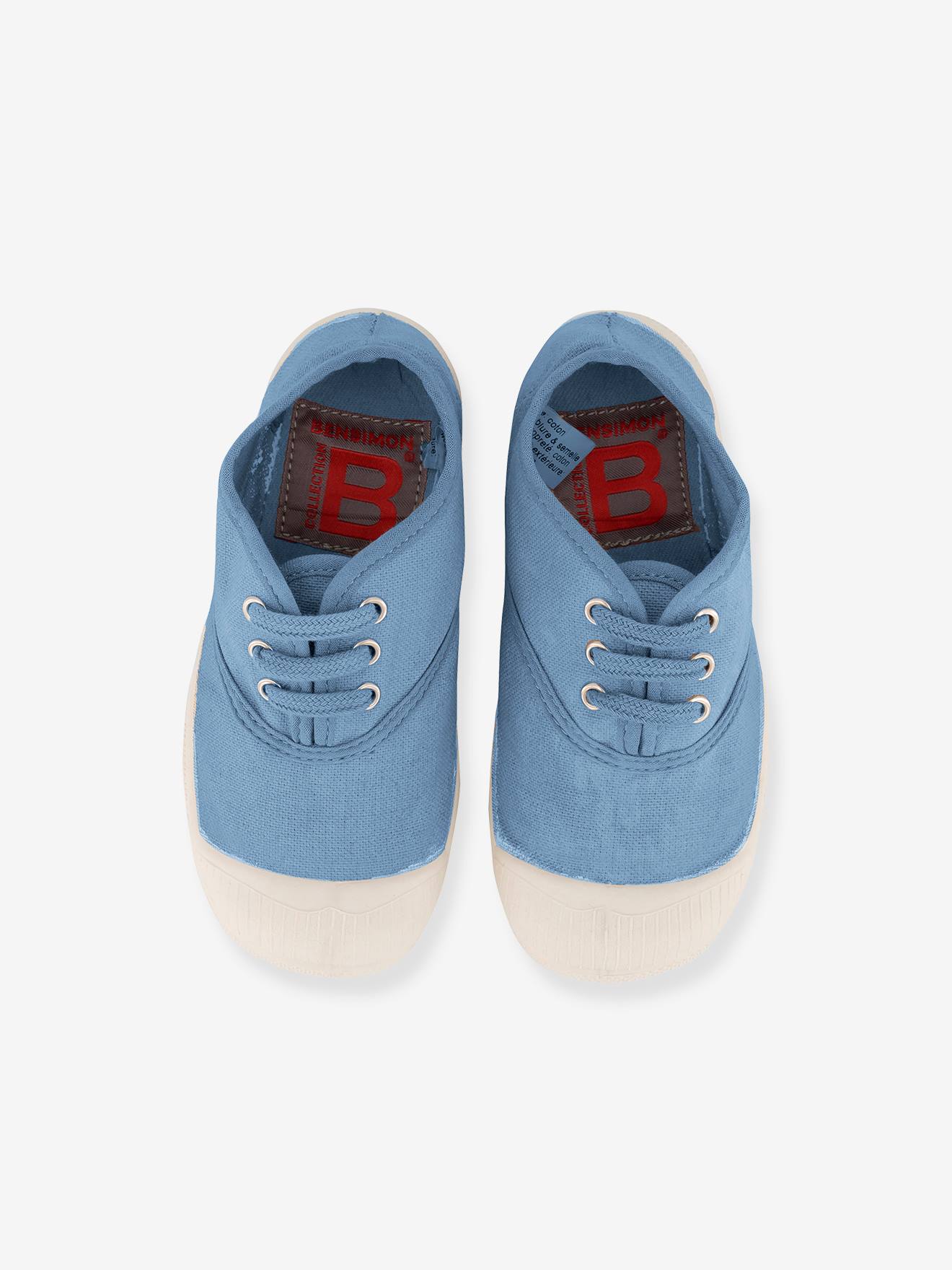 Tennis à lacets coton enfant BENSIMON® marine