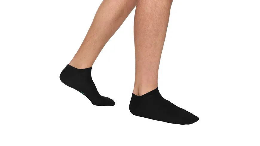 DIM Herren Sneaker Socken aus Bio-Baumwolle 2er Pack noir