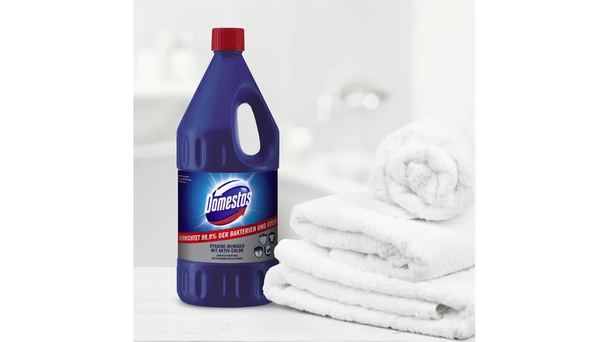 Domestos Hygiene-Reiniger mit Aktiv-Chlor effiziente Schimmelbeseitigung 2 l