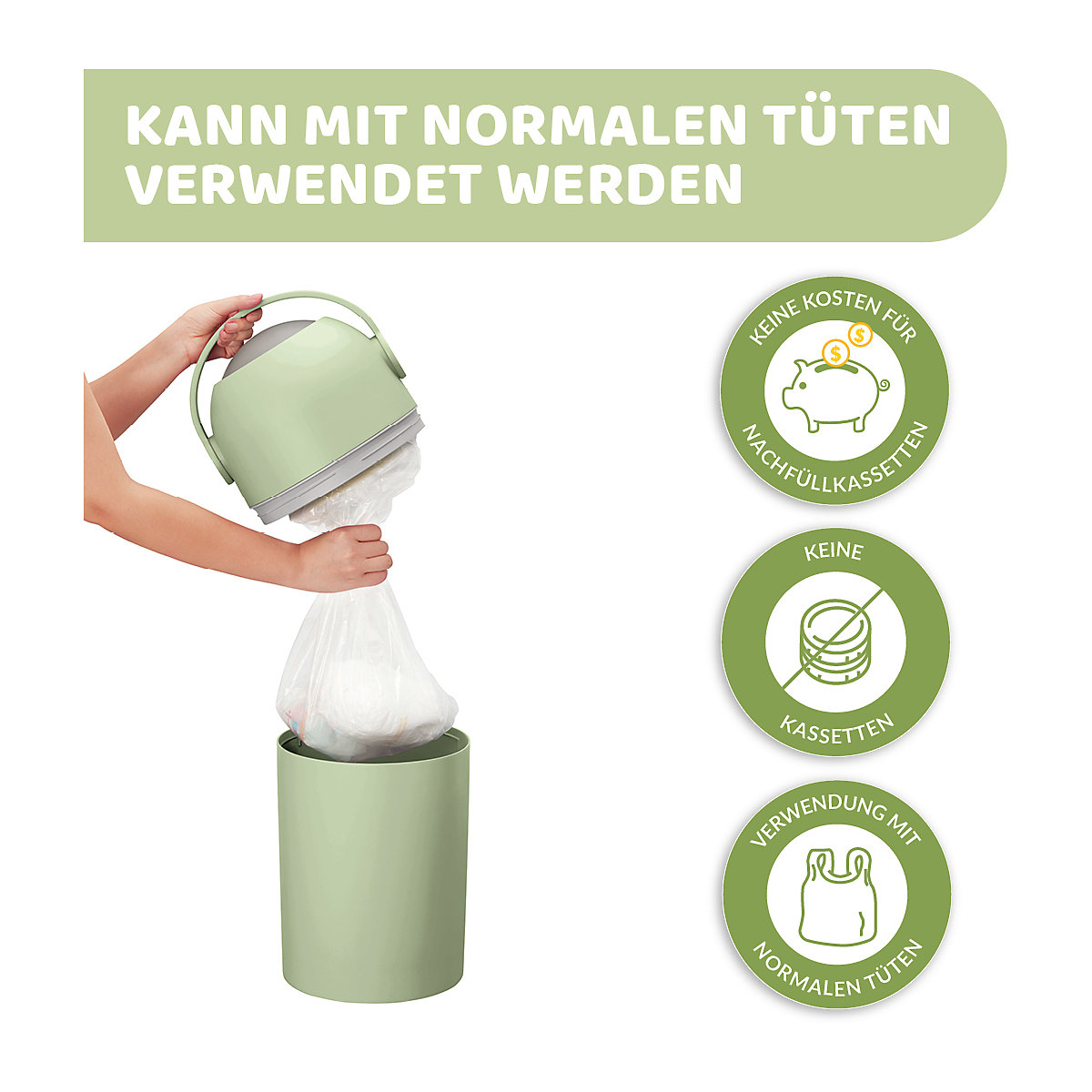 Windeleimer Odour, Off Green