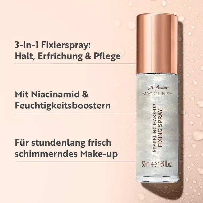 MAGIC FINISH Sparkling Make-up Fixing Spray Golden Ice