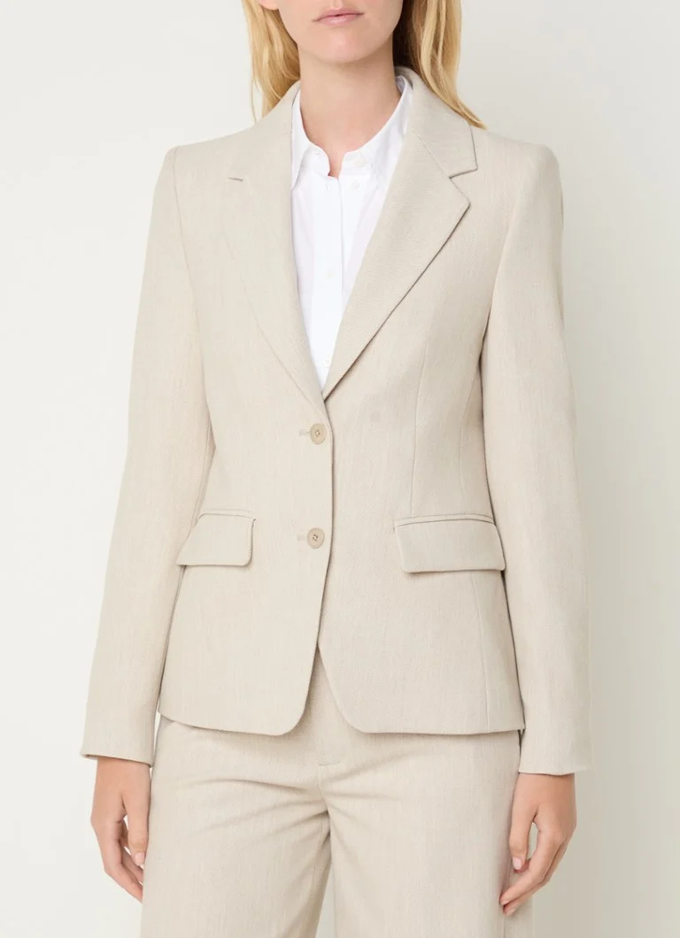 Blazer Bundrey di DRYKORN in misto lana con tasche a patta