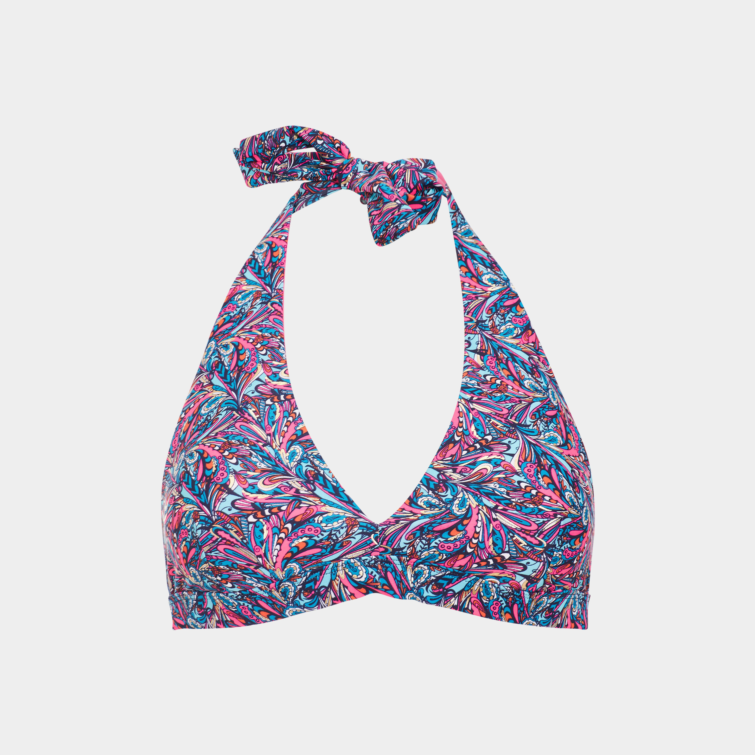 Haut de maillot de bain bleu turquoise femme | La Halle