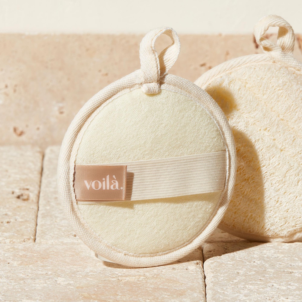 voilà Gant exfoliant corps Loofah