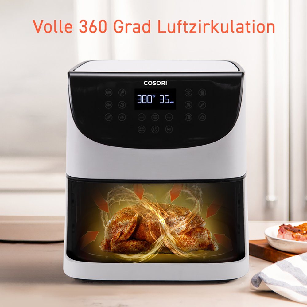 Cosori Heißluftfritteuse - Premium 5.5L XXL Heißluftfritteusen-Set, 1700 W