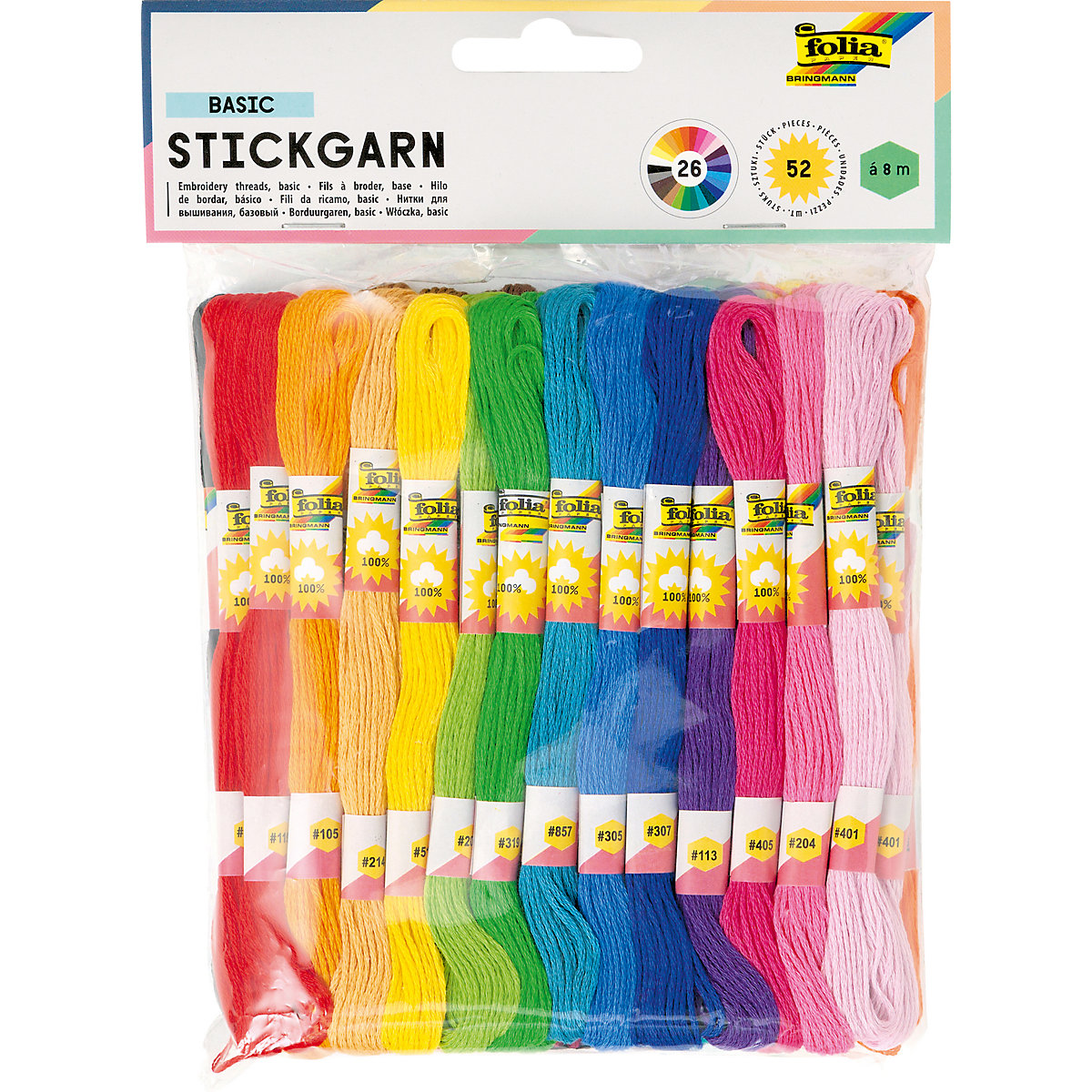 Stickgarn, 52 Docken