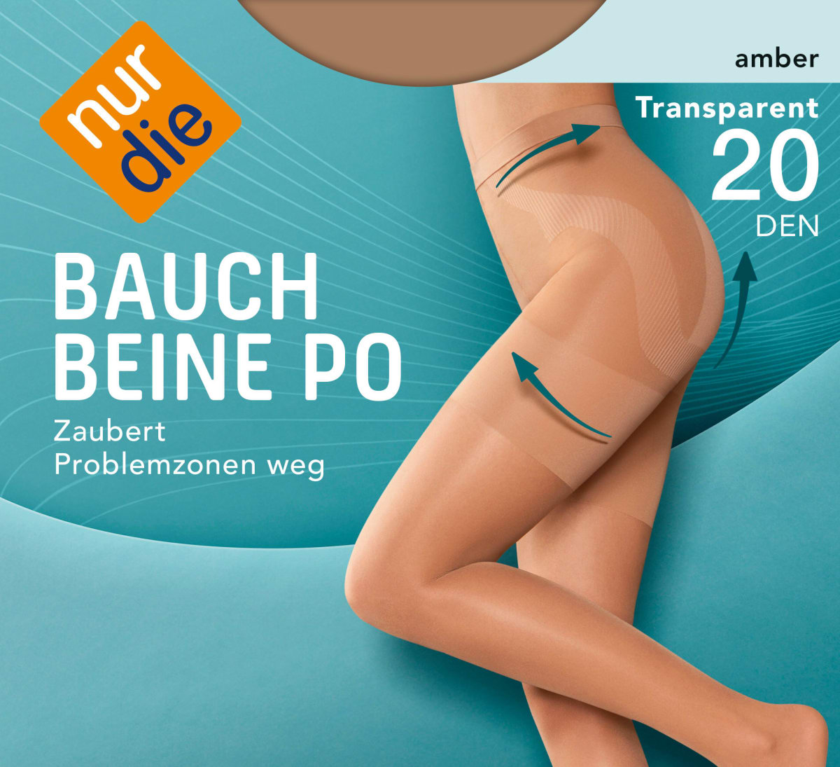 Strumpfhose Bauch-Beine-Po amber Gr. 38/40, 20 DEN, 1 St