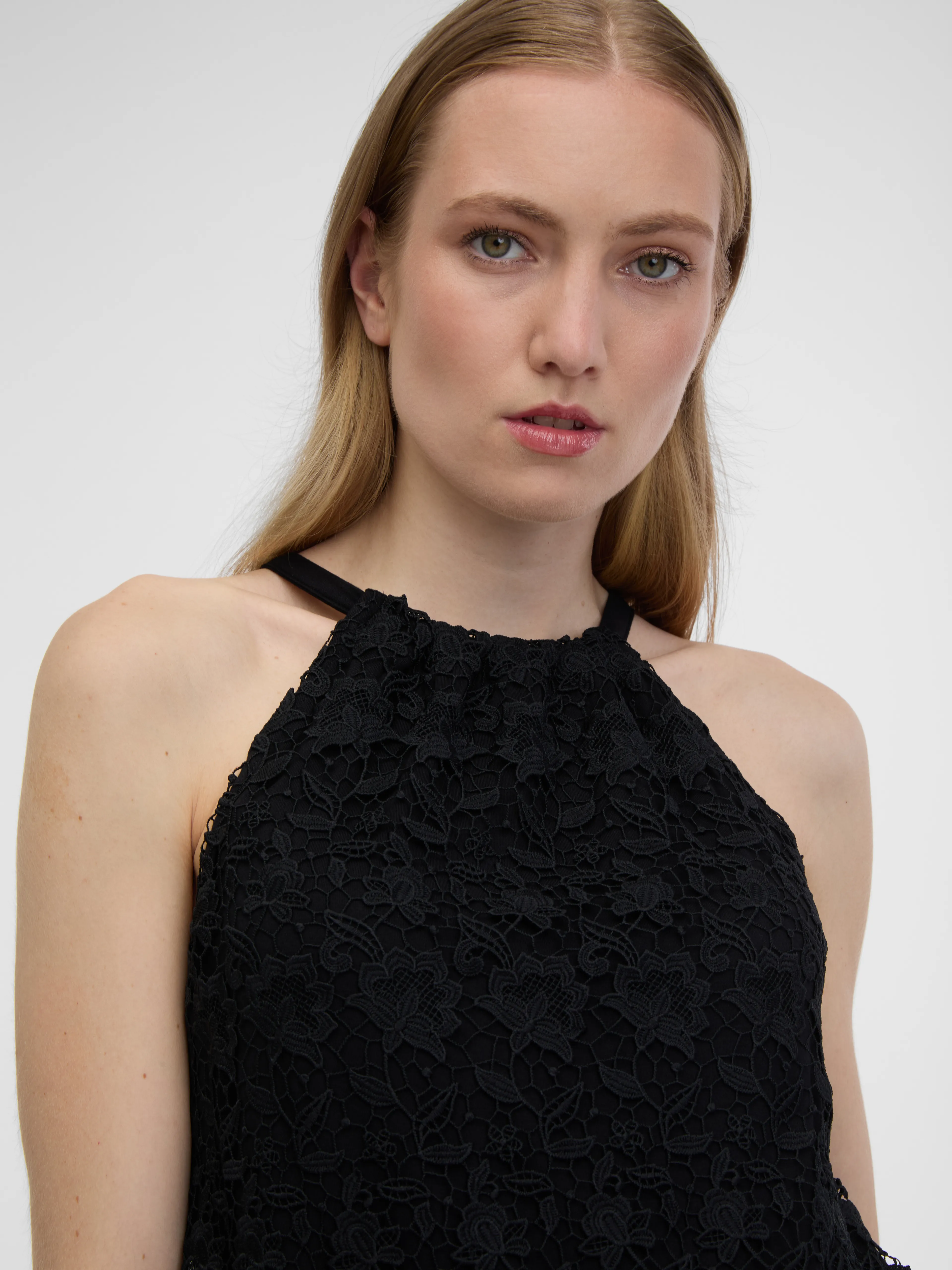 Schwarzes Damen-Spitzen-Tank-Top ORSAY