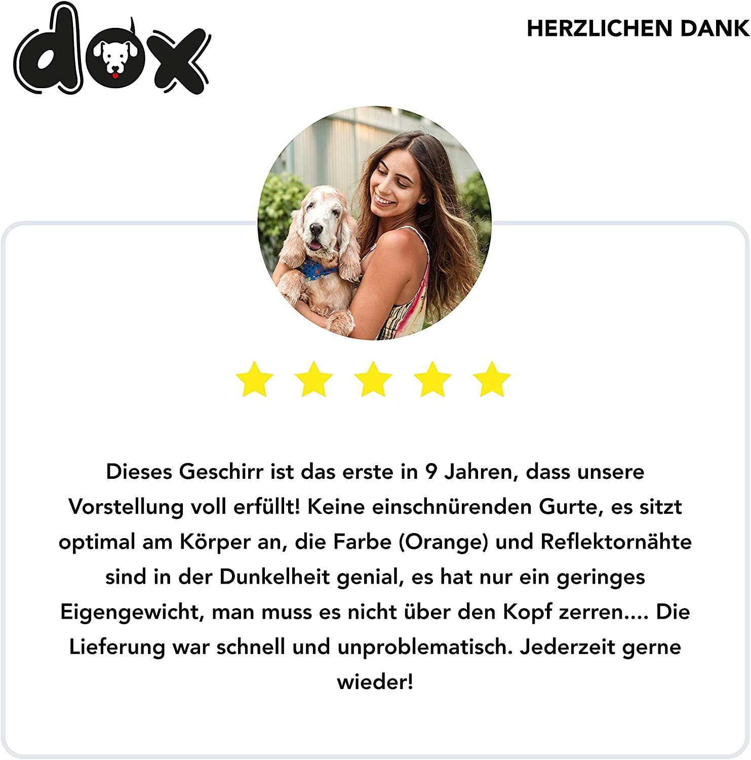 DDOXX Hunde-Geschirr Verstellbares, reflektierendes Hundegeschirr, ausbruchsicher, Gelb Hals: 20-28 Cm Brust: 32-44 Cm