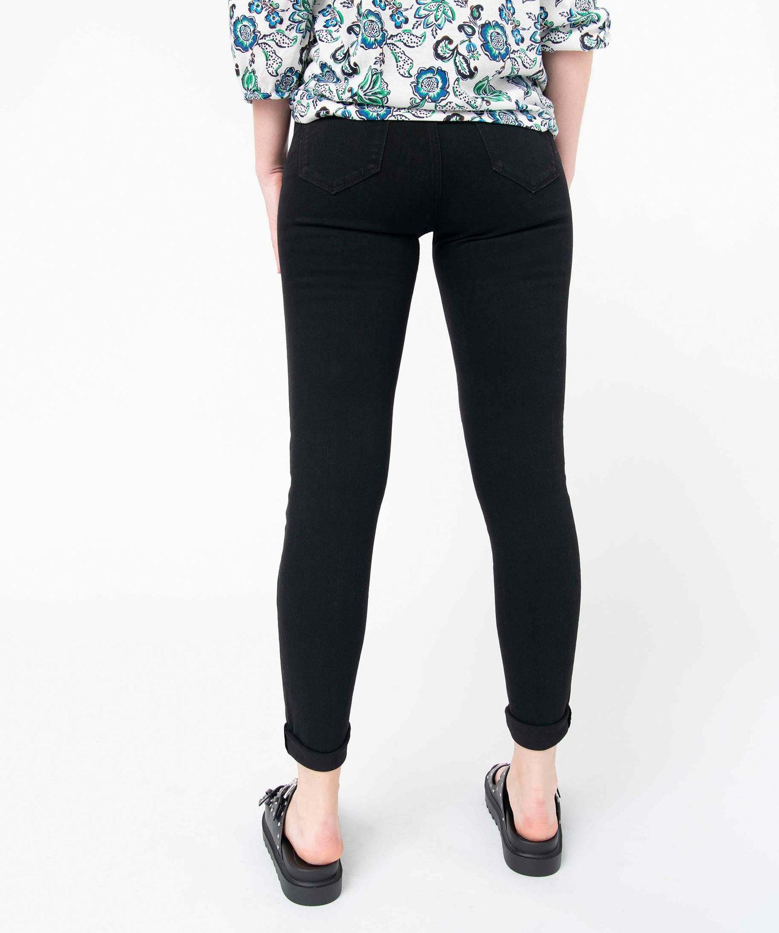 Jegging femme taille haute noir | GEMO