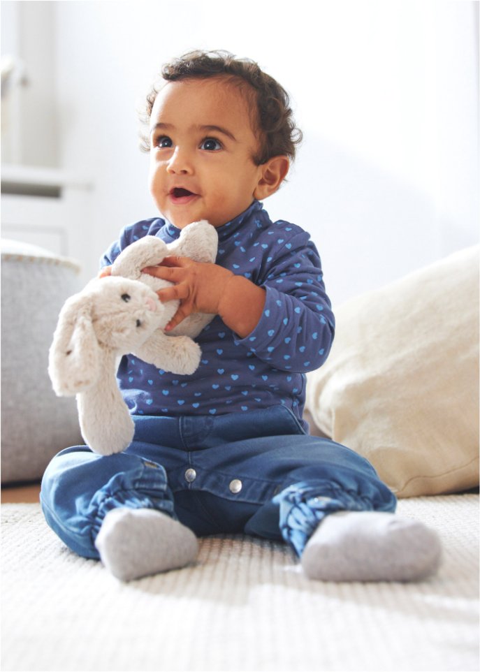 Baby Rollkragenshirt aus Bio-Baumwolle (2er Pack)