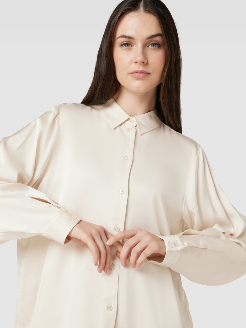 Hemdbluse mit Manschetten Modell 'FRANZISKA' in offwhite