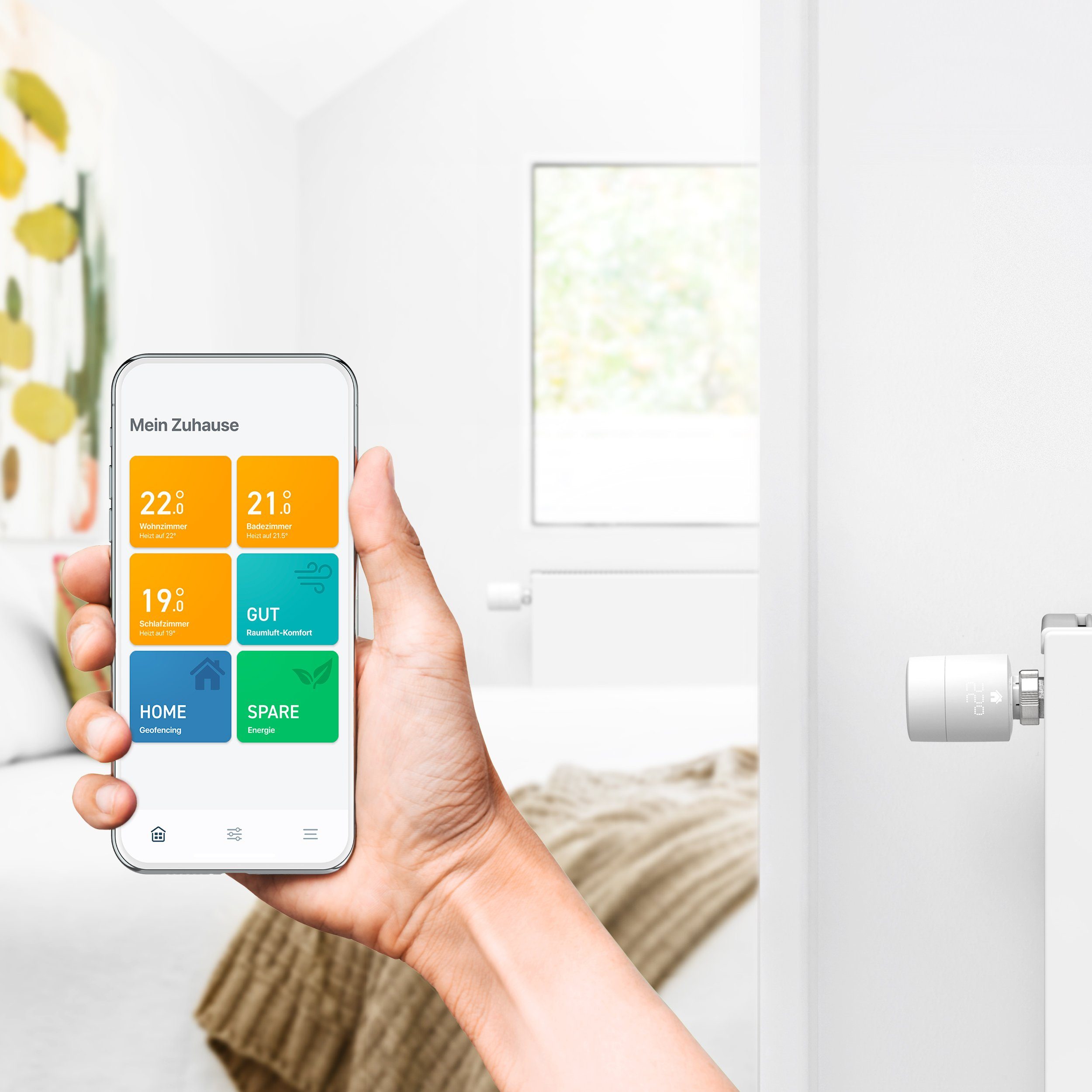 Tado Heizkörperthermostat Starter Kit - Smartes Heizkörper-Thermostat V3+, (1 St)