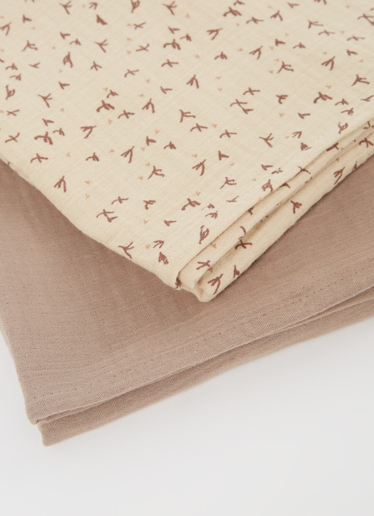 Material textil muselină Koeka Trail, 100 x 100 cm, pachet de 2