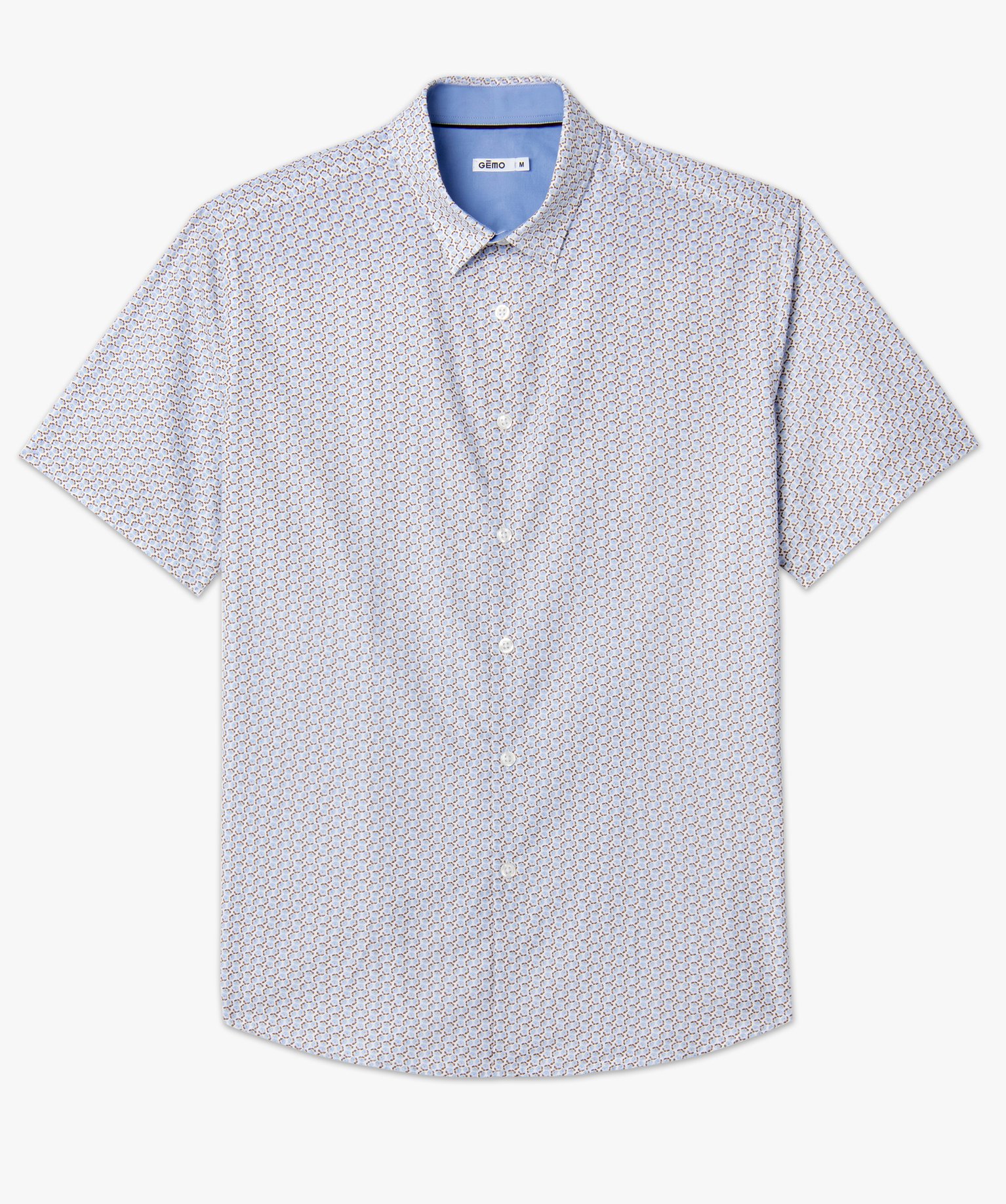 Chemise homme imprimée à manches courtes imprime | GEMO