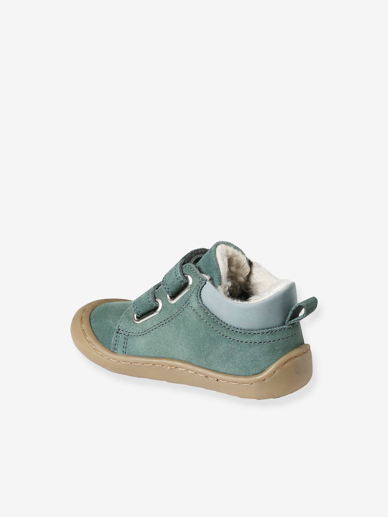 Vertbaudet Warme Baby Lauflern-Boots - grün