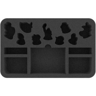 Feldherr Schaumstoffeinlage für Warhammer Underworlds Nightvault Zarbag's Gitz