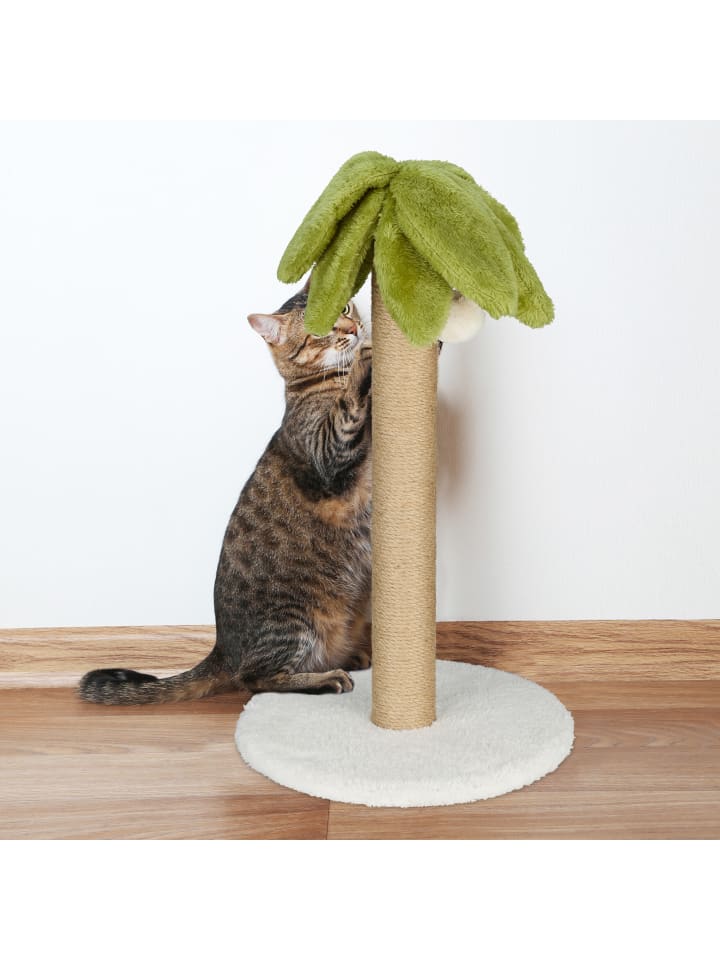 relaxdays Kratzsäule in Natur/ Grün - (H)54 x Ø 31 cm günstig kaufen onesize