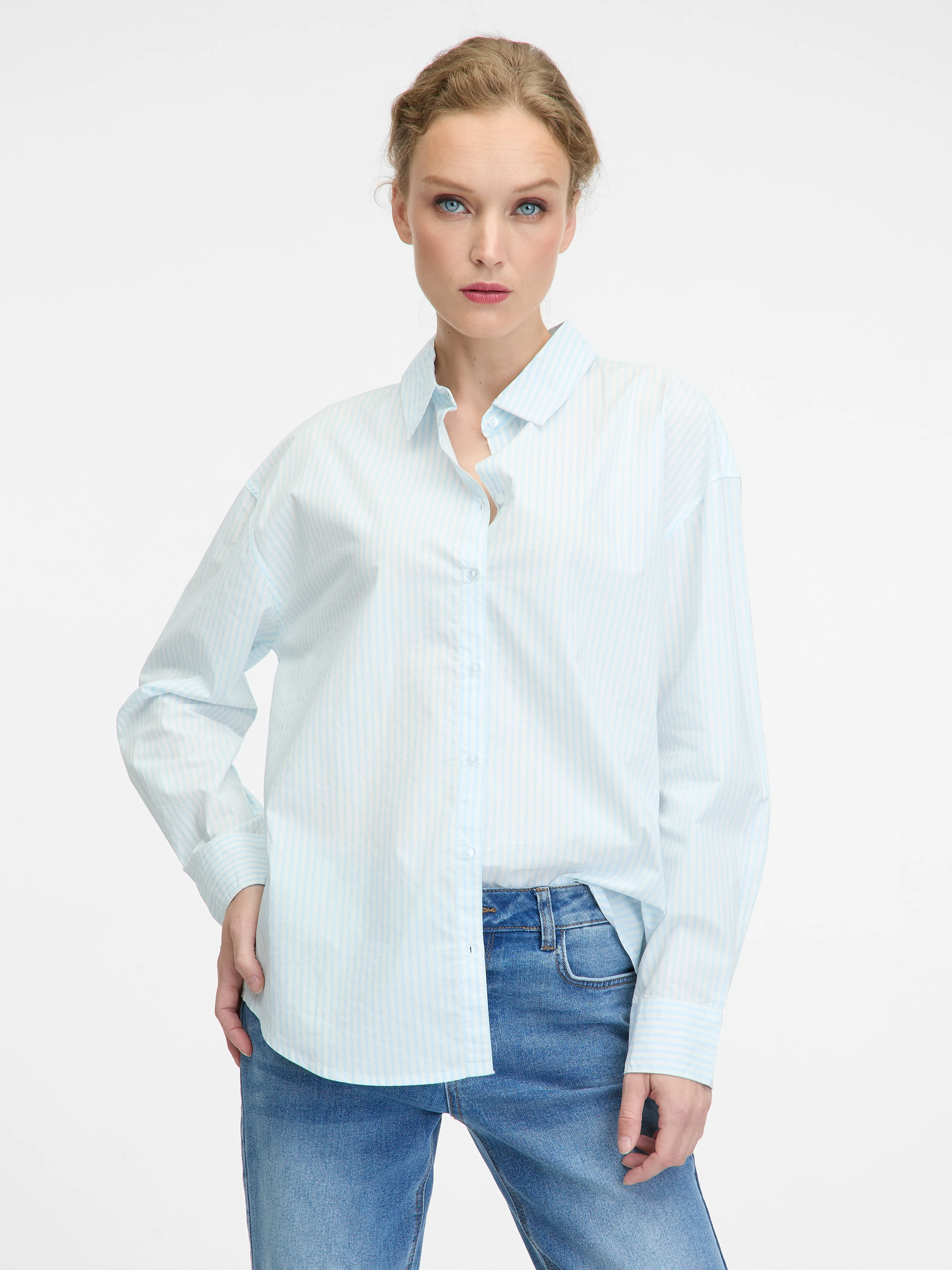 Hellblaues Damenhemd ORSAY