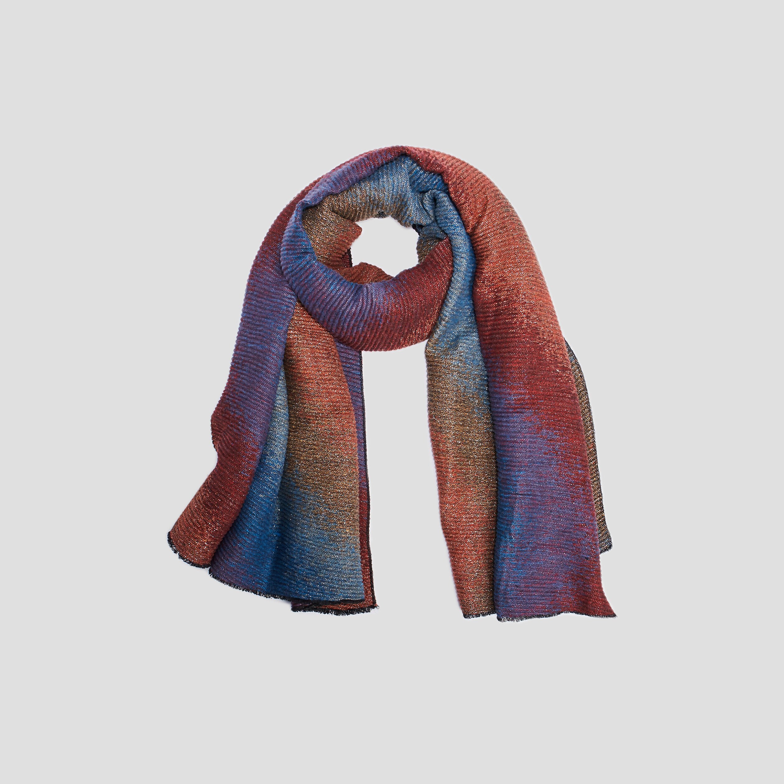 Écharpe plissée multicolore femme | La Halle