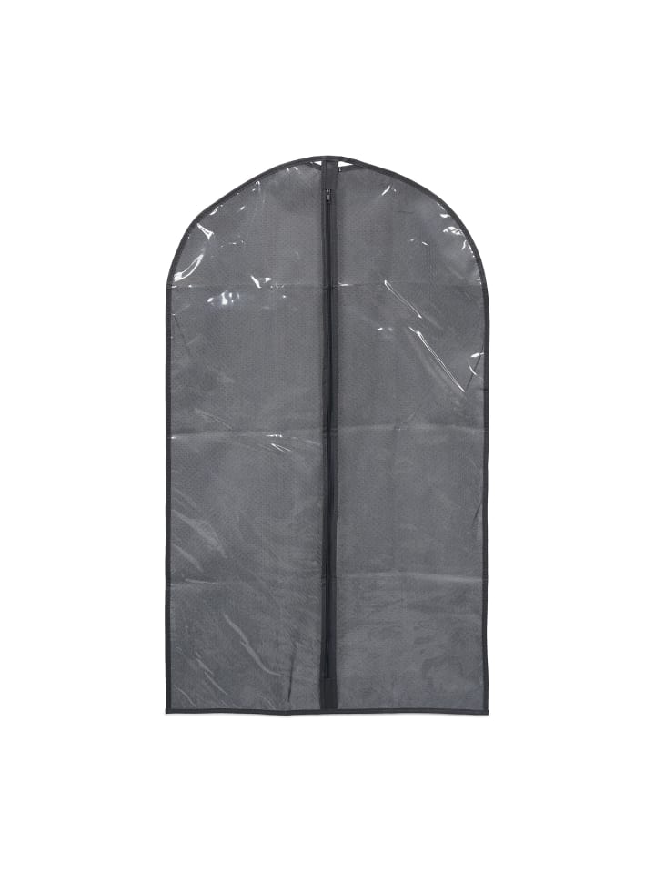 relaxdays 6 x Kleidersack in Grau/ Transparent - (B)60 x (H)100 cm günstig kaufen onesize
