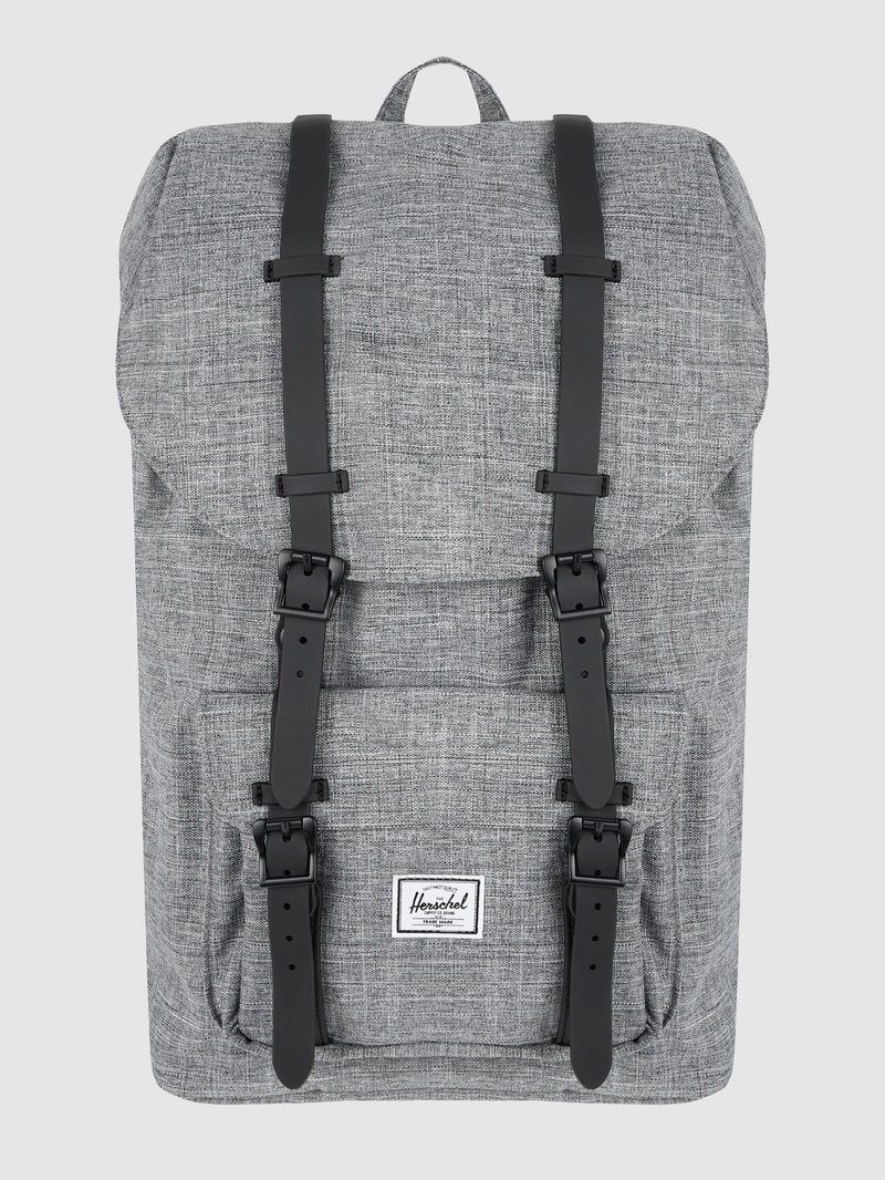 Rucksack mit Laptopfach Modell 'Little America' in mittelgrau meliert