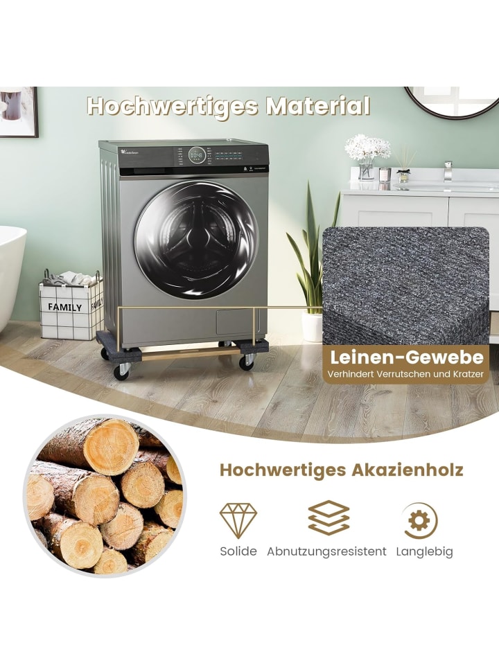 COSTWAY Transportroller bis 450kg in Beige günstig kaufen onesize