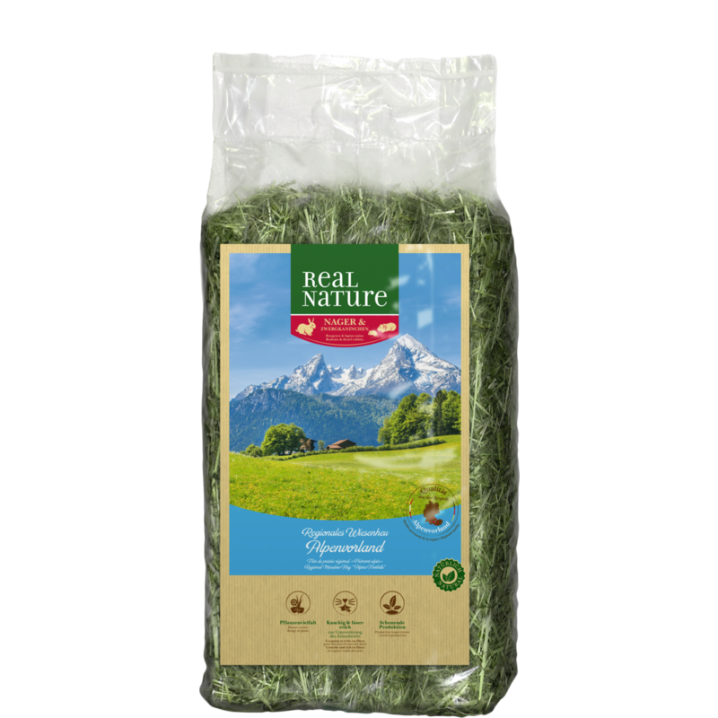 REAL NATURE Futter & Heu REAL NATURE Wiesenheu Alpenvorland 1,5kg
