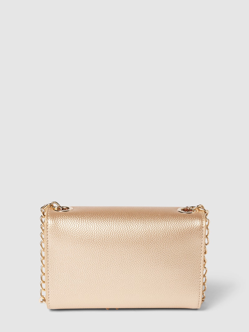 Handtasche mit Label-Applikation Modell 'DIVINA' in gold