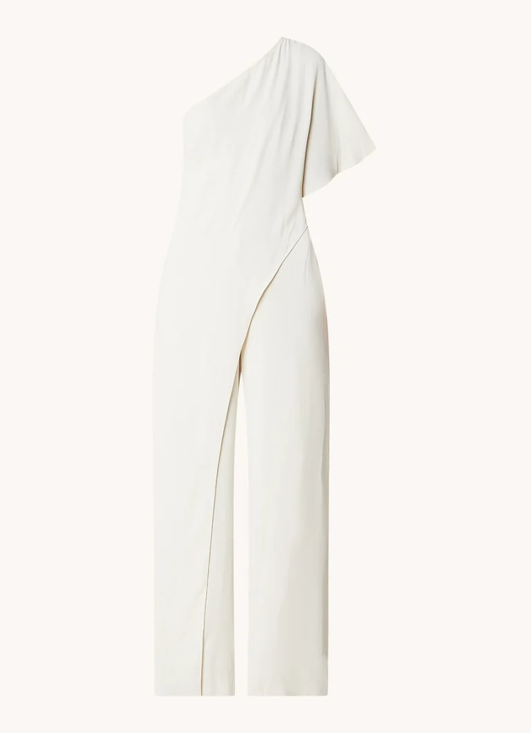 Combinaison Ralph Lauren asymétrique à une épaule et coupe ample avec volant