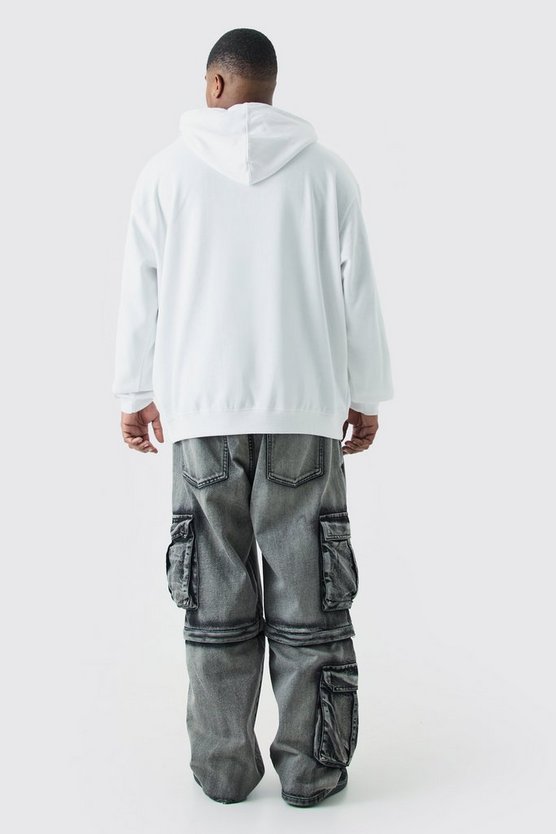Plus Hoodie mit lizenziertem Biggie-Print