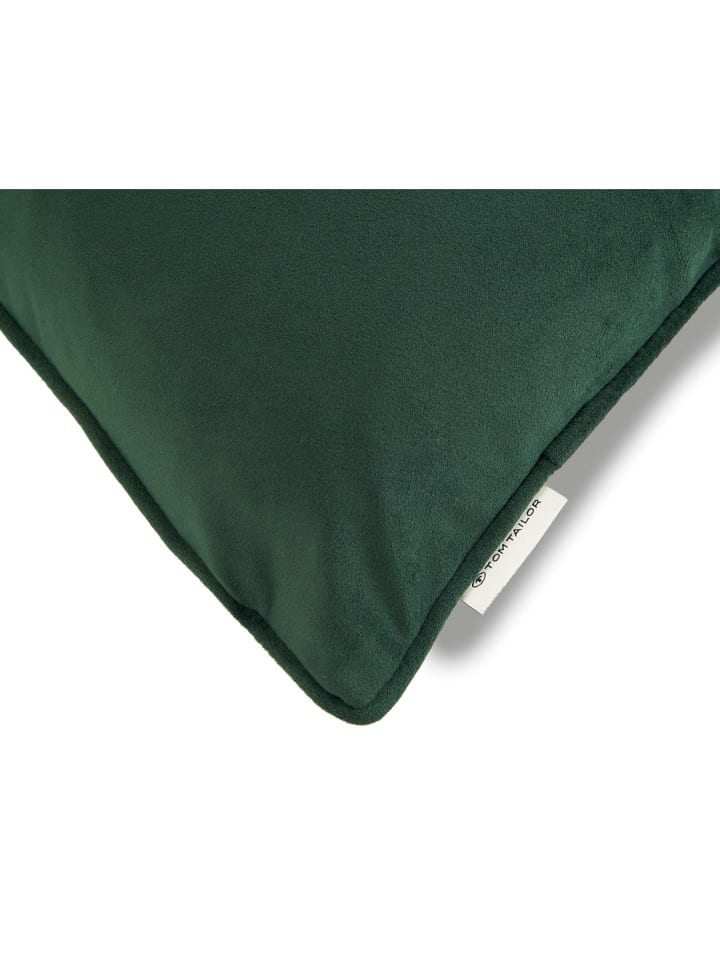 Tom Tailor TT Kissenhülle 2er Set VelvetSignature 45 x 45 cm in Grün günstig kaufen 45 x 45 cm