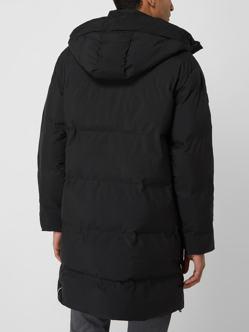 Parka mit Wattierung Modell 'Slow' in schwarz