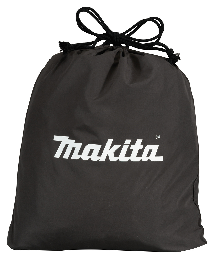 Couverture chauffante Makita CB100DANL1 noire (piles et chargeur non inclus), avec adaptateur LXT, câble d'extension et sac de rangement.