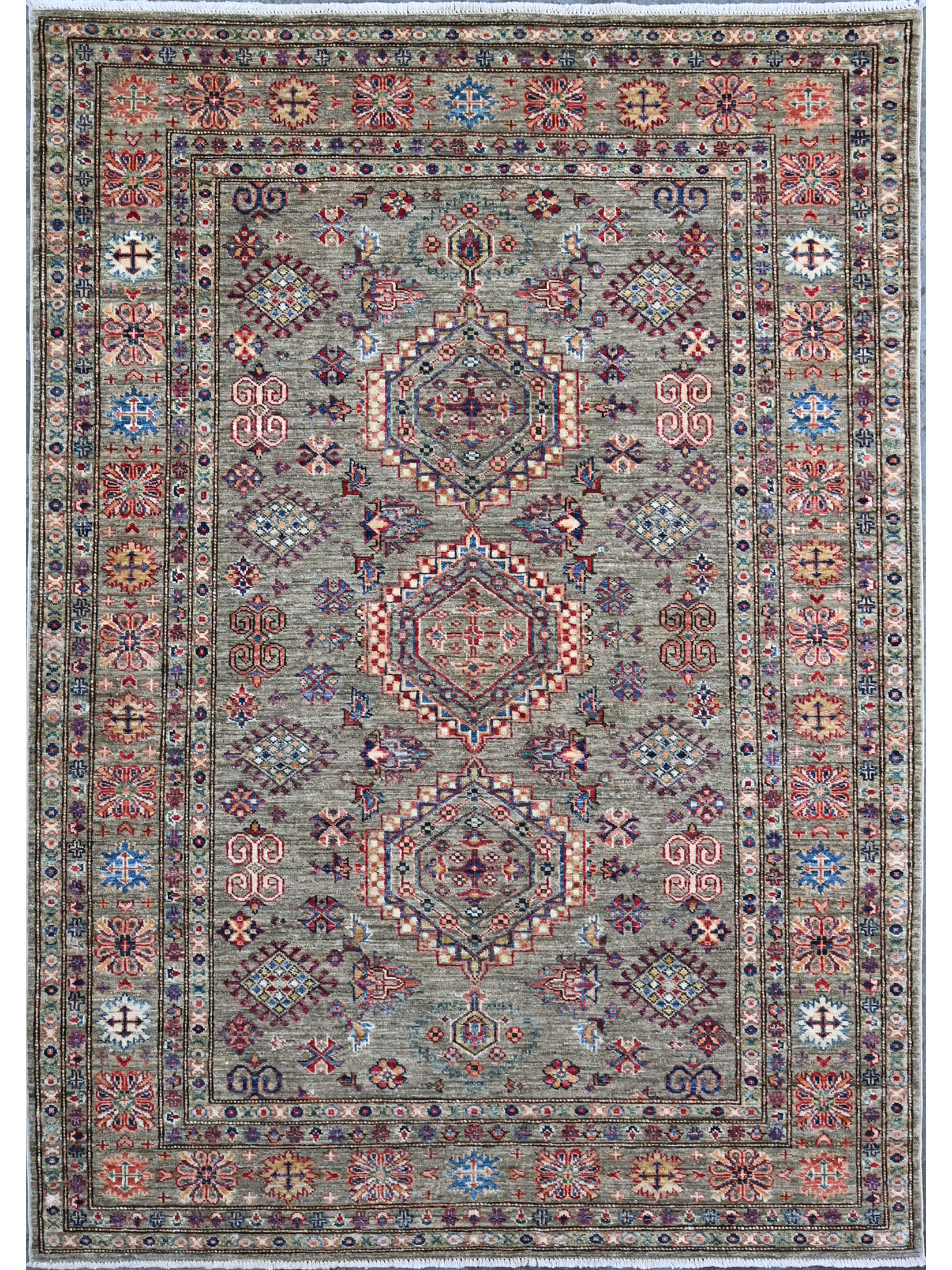 Kazak Ghazni ca. 153 x 215 cm, Unikat / Einzelstück