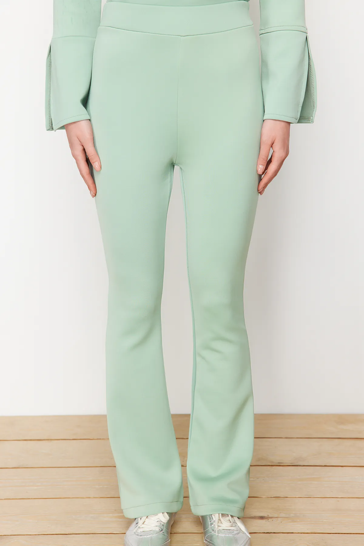 Trendyol Modest  Mint Diver/Scuba Strick-Ober- und Unterteil-Set TCTSS24US00050