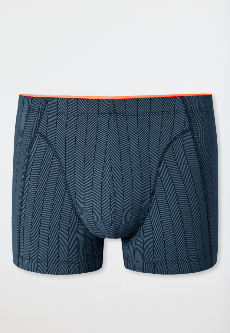 Shorts Organic Cotton gestreift blaugrau - 95/5