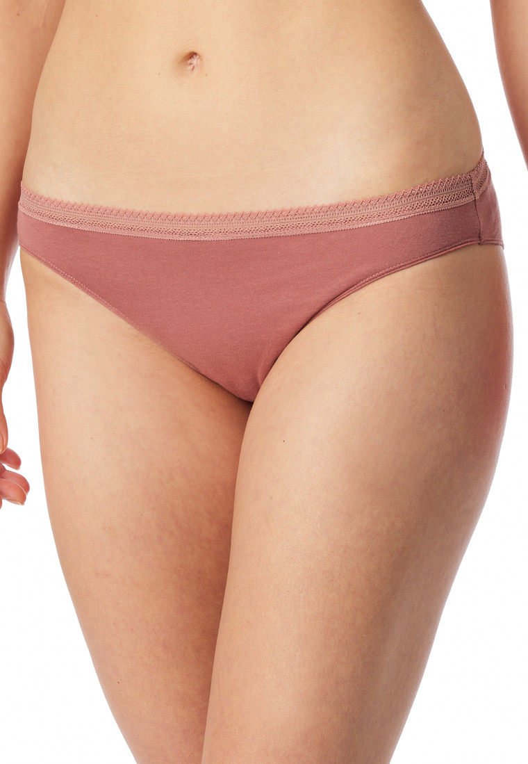 Rio-Slips 2er-Pack Spitze terracotta/sand - Cotton Lace