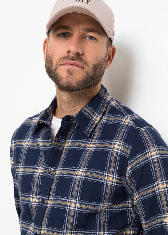 Flanell-Langarmhemd